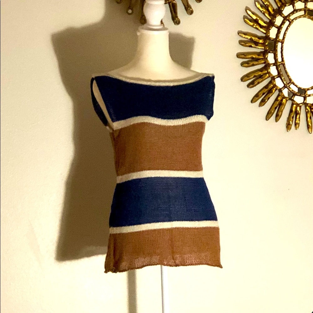 Made in Italy Vintage Hand Knit Tunic. Size Small.